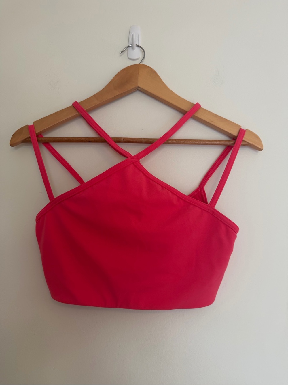 Lululemon Flow Y Strappy Bra Hot Pink Size 8
